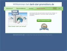 Tablet Screenshot of dark-star-promotions.de